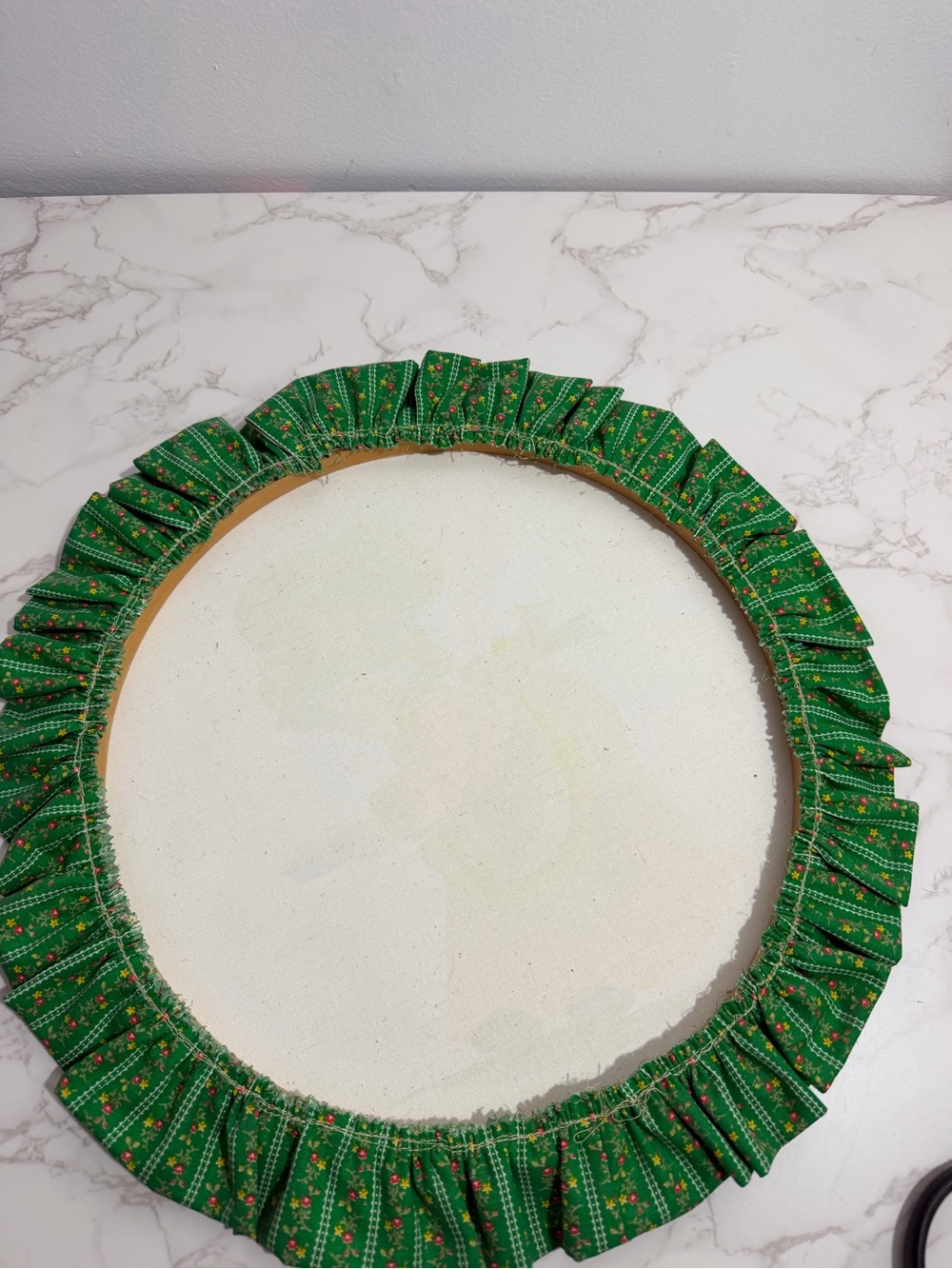Vintage 70's Home Art Plaque in Green and Orange - Picture 7 of 7